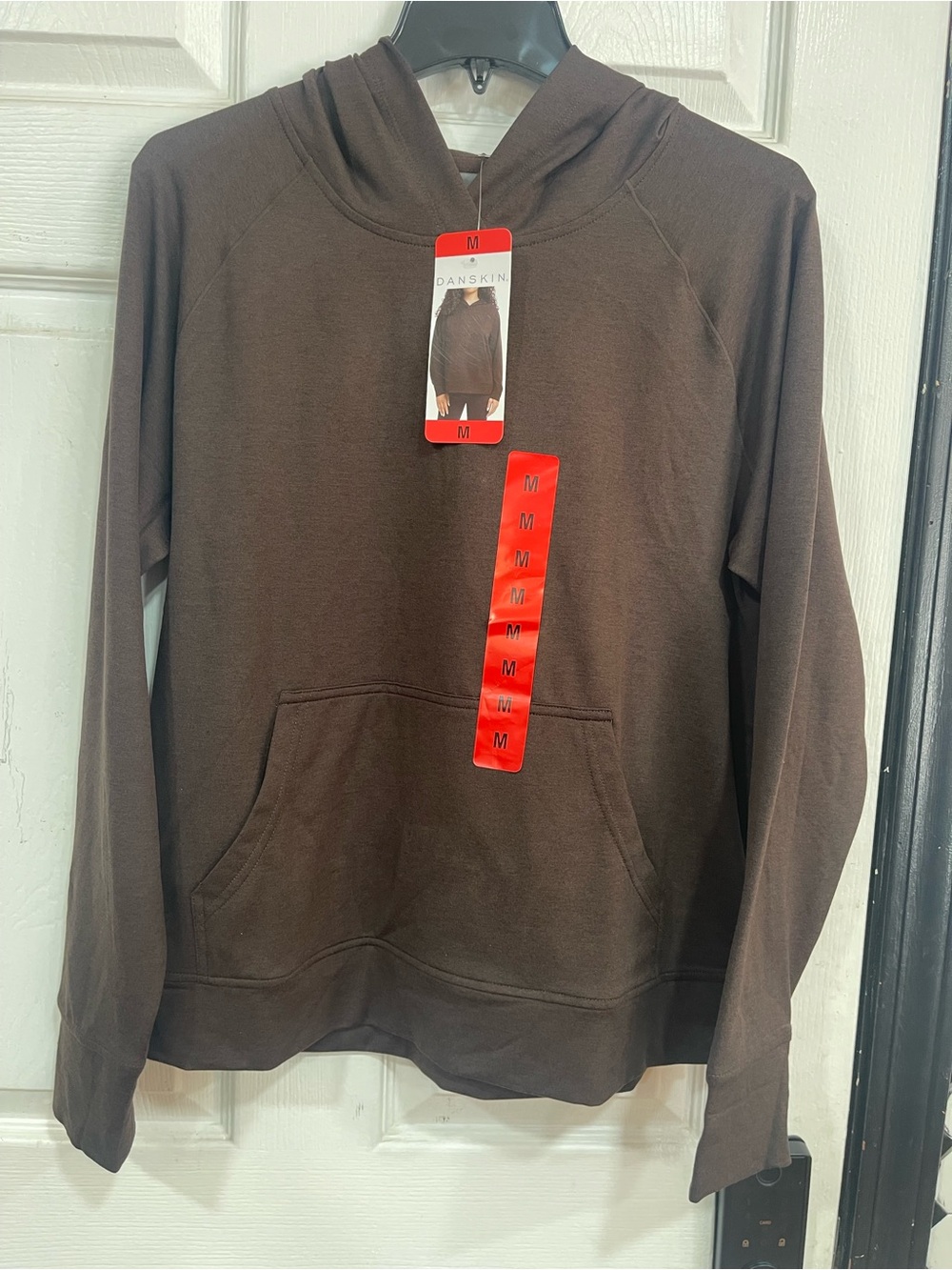 Danskin Men’s Chocolate Brown Hooded Pullover